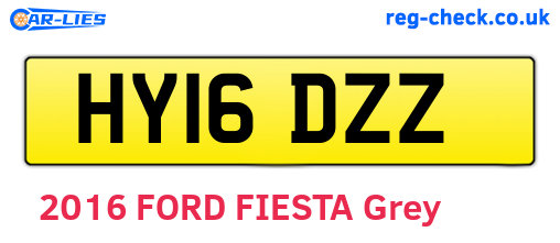 HY16DZZ are the vehicle registration plates.