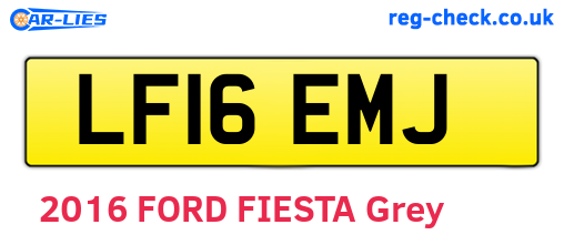 LF16EMJ are the vehicle registration plates.