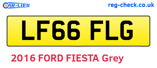 LF66FLG are the vehicle registration plates.