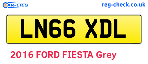 LN66XDL are the vehicle registration plates.