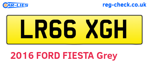 LR66XGH are the vehicle registration plates.