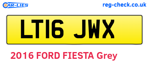 LT16JWX are the vehicle registration plates.