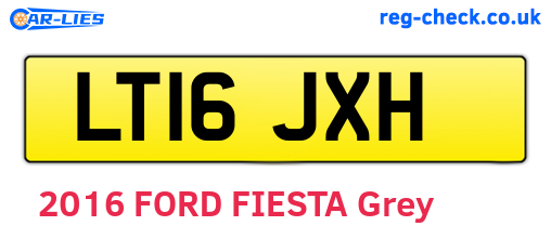 LT16JXH are the vehicle registration plates.