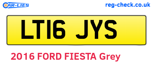 LT16JYS are the vehicle registration plates.