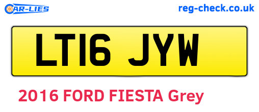 LT16JYW are the vehicle registration plates.