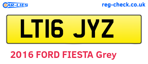 LT16JYZ are the vehicle registration plates.