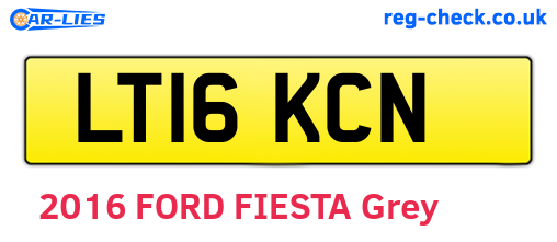 LT16KCN are the vehicle registration plates.
