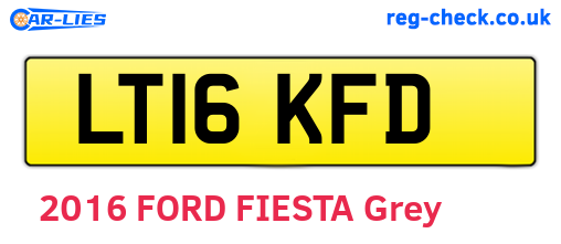 LT16KFD are the vehicle registration plates.