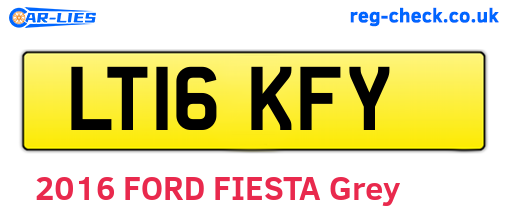 LT16KFY are the vehicle registration plates.
