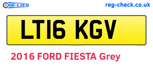 LT16KGV are the vehicle registration plates.