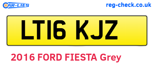 LT16KJZ are the vehicle registration plates.