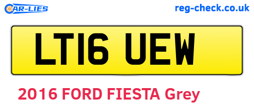 LT16UEW are the vehicle registration plates.