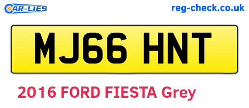 MJ66HNT are the vehicle registration plates.