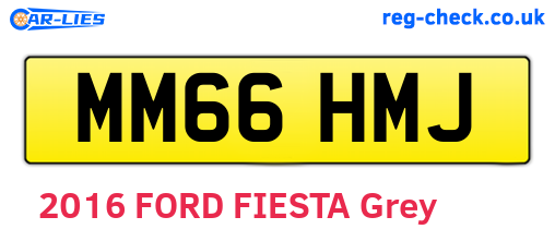 MM66HMJ are the vehicle registration plates.