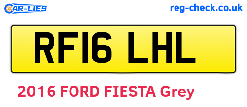 RF16LHL are the vehicle registration plates.