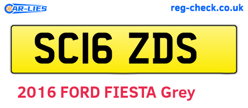 SC16ZDS are the vehicle registration plates.