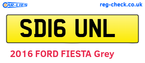 SD16UNL are the vehicle registration plates.