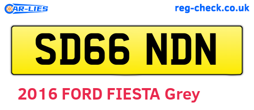 SD66NDN are the vehicle registration plates.