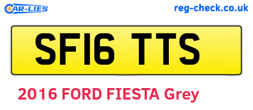 SF16TTS are the vehicle registration plates.
