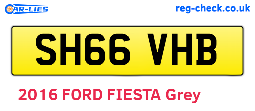 SH66VHB are the vehicle registration plates.