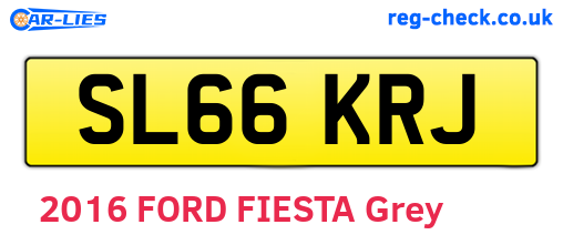 SL66KRJ are the vehicle registration plates.