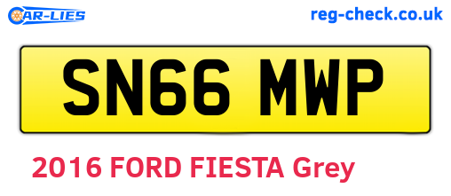 SN66MWP are the vehicle registration plates.