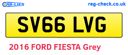 SV66LVG are the vehicle registration plates.