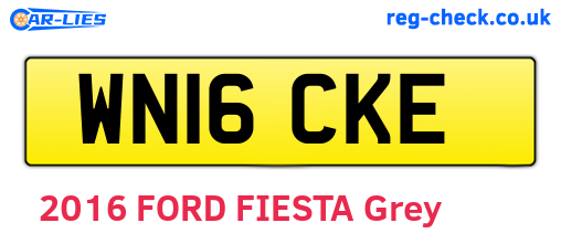 WN16CKE are the vehicle registration plates.