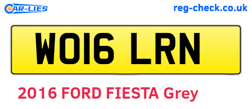 WO16LRN are the vehicle registration plates.