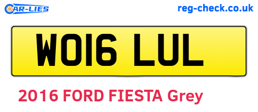 WO16LUL are the vehicle registration plates.