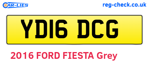YD16DCG are the vehicle registration plates.