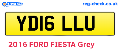 YD16LLU are the vehicle registration plates.
