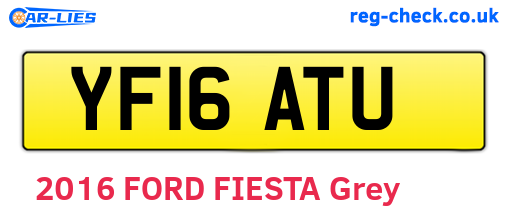 YF16ATU are the vehicle registration plates.