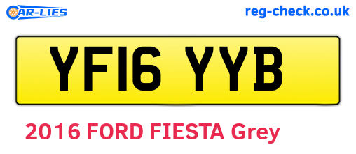 YF16YYB are the vehicle registration plates.