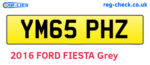 YM65PHZ are the vehicle registration plates.