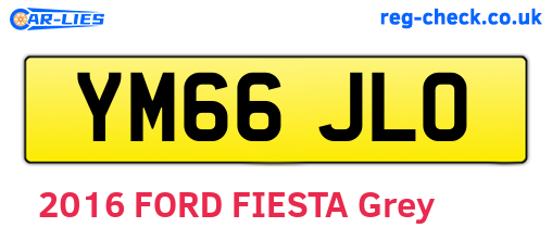 YM66JLO are the vehicle registration plates.