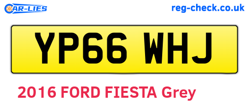 YP66WHJ are the vehicle registration plates.