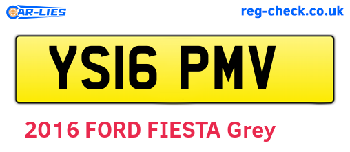 YS16PMV are the vehicle registration plates.