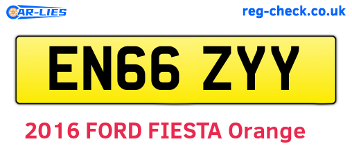 EN66ZYY are the vehicle registration plates.