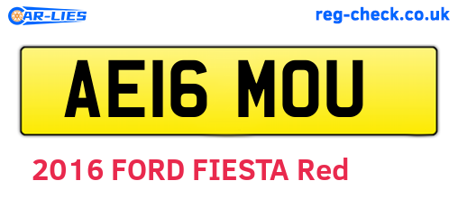 AE16MOU are the vehicle registration plates.