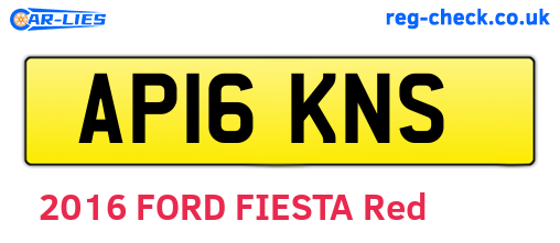 AP16KNS are the vehicle registration plates.