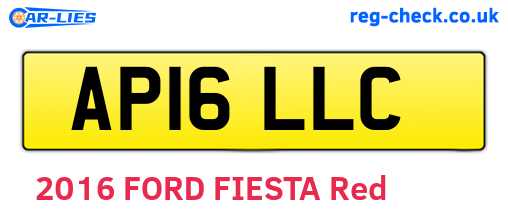 AP16LLC are the vehicle registration plates.
