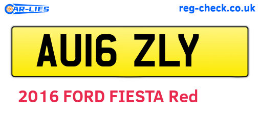 AU16ZLY are the vehicle registration plates.