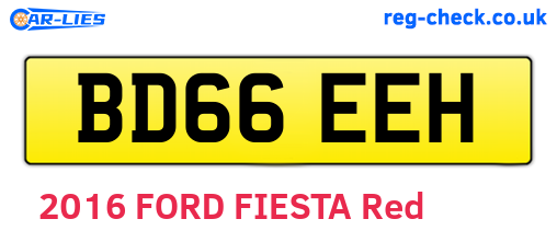 BD66EEH are the vehicle registration plates.