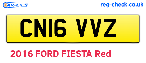 CN16VVZ are the vehicle registration plates.