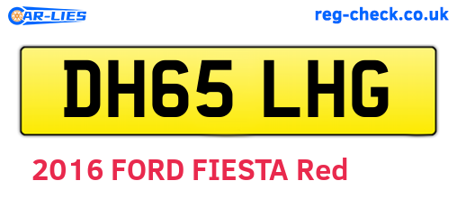 DH65LHG are the vehicle registration plates.