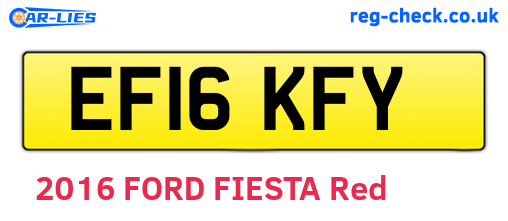 EF16KFY are the vehicle registration plates.