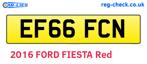 EF66FCN are the vehicle registration plates.