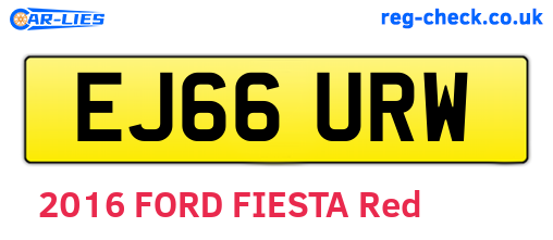 EJ66URW are the vehicle registration plates.
