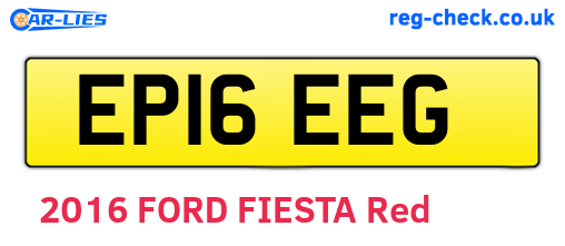 EP16EEG are the vehicle registration plates.